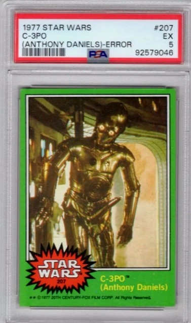 Star Wars Golden Rod Error Card