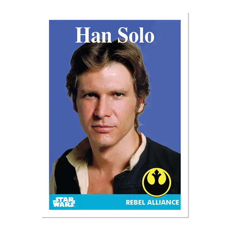 2024 Topps Star Wars Throwback Thursday Hans Solo Card #6